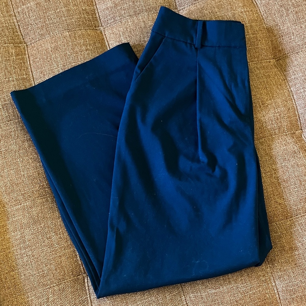 LOFT Dark Blue Peyton Trousers